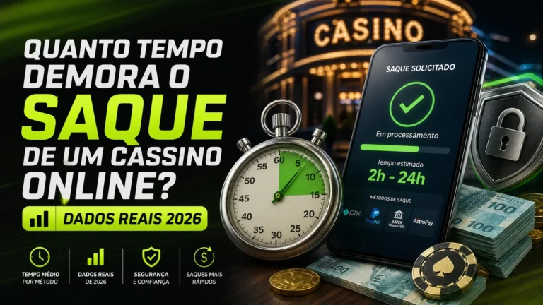 Quanto Tempo Demora o Saque de um Cassino Online? Dados Reais 2026