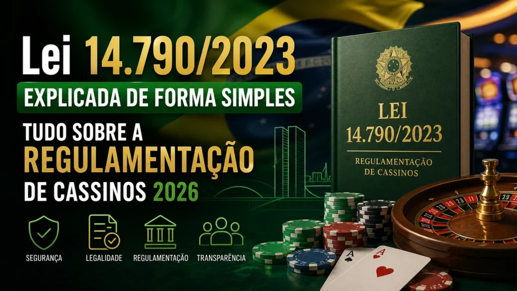 Lei 14.790/2023 Explicada de Forma Simples — Tudo Sobre a Regulamentação de Cassinos 2026