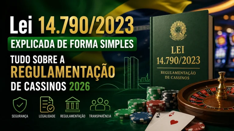 Lei 14.790/2023 Explicada de Forma Simples — Tudo Sobre a Regulamentação de Cassinos 2026