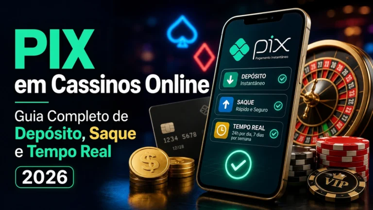 PIX em Cassinos Online — Guia Completo de Depósito, Saque e Tempo Real 2026